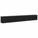 Set Dulap TV montat pe perete Pe perete 3 pcs Stejar Negru - WALTI WALTI