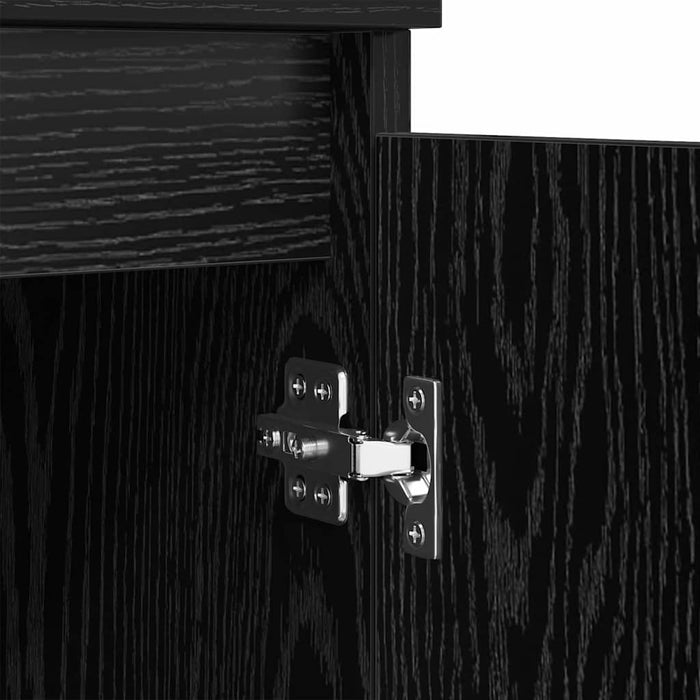 Bufeturi 2 pcs Stejar Negru 60 x 35 x 70 cm Lemn compozit - WALTI WALTI