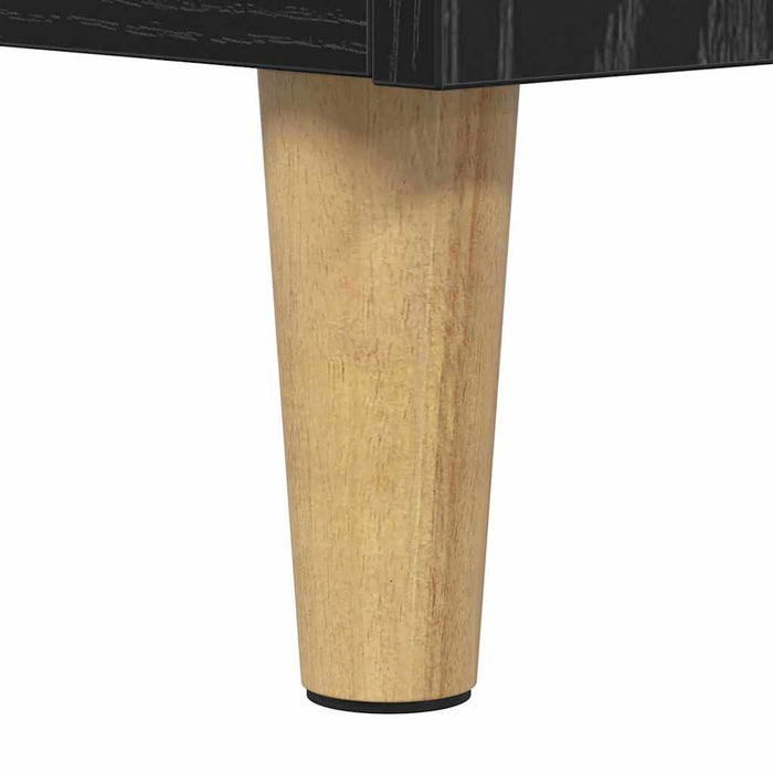 Bufeturi 2 pcs Stejar Negru 60 x 35 x 70 cm Lemn compozit - WALTI WALTI