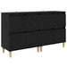 Bufeturi 2 pcs Stejar Negru 60 x 35 x 70 cm Lemn compozit - WALTI WALTI