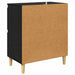 Bufeturi 2 pcs Stejar Negru 60 x 35 x 70 cm Lemn compozit - WALTI WALTI
