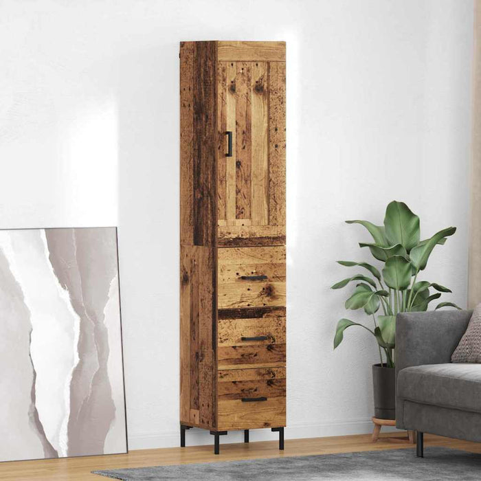 Bufet cu sertar Lemn Vechi 34,5 x 34 x 180 cm Lemn compozit - WALTI WALTI