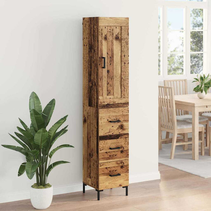 Bufet cu sertar Lemn Vechi 34,5 x 34 x 180 cm Lemn compozit - WALTI WALTI