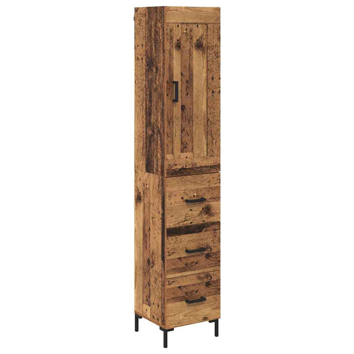 Bufet cu sertar Lemn Vechi 34,5 x 34 x 180 cm Lemn compozit - WALTI WALTI