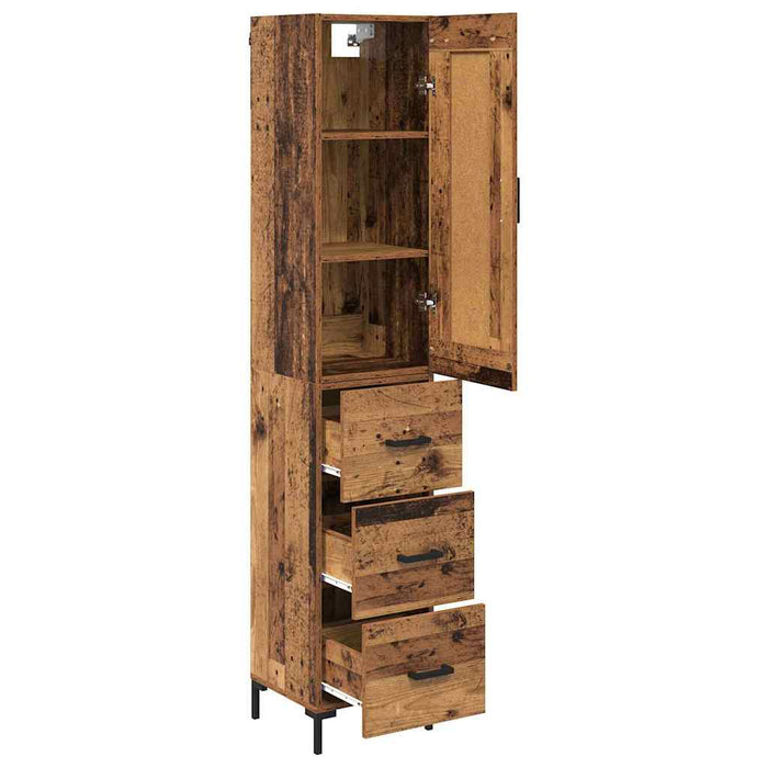 Bufet cu sertar Lemn Vechi 34,5 x 34 x 180 cm Lemn compozit - WALTI WALTI