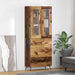 Cabinet înalt cu raft cu sertar 2 pcs Lemn vechi Lemn compozit - WALTI WALTI