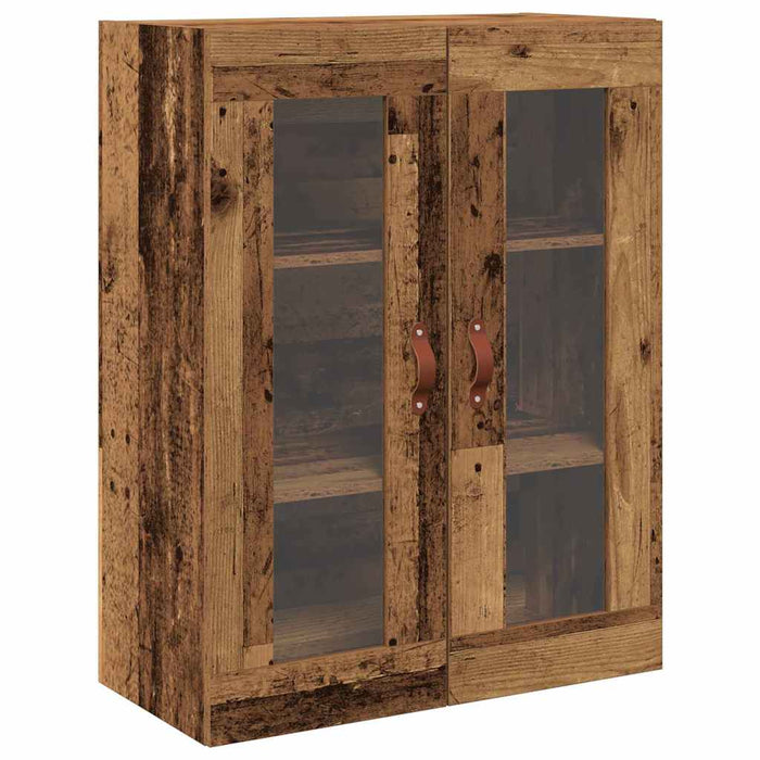Cabinet înalt cu raft cu sertar 2 pcs Lemn vechi Lemn compozit - WALTI WALTI