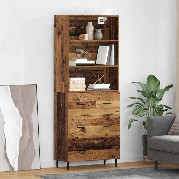 Bufet cu sertar 2 pcs Lemn Vechi Lemn compozit - WALTI WALTI