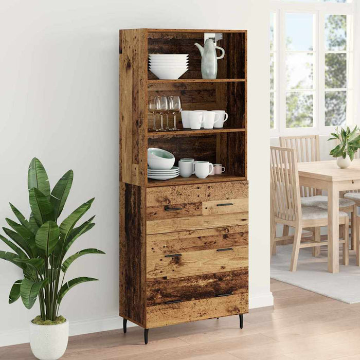 Bufet cu sertar 2 pcs Lemn Vechi Lemn compozit - WALTI WALTI