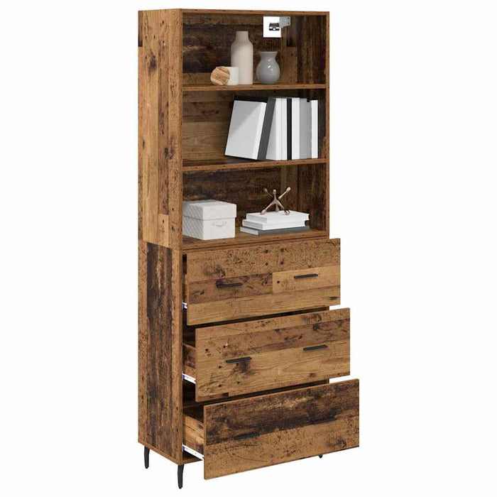Bufet cu sertar 2 pcs Lemn Vechi Lemn compozit - WALTI WALTI