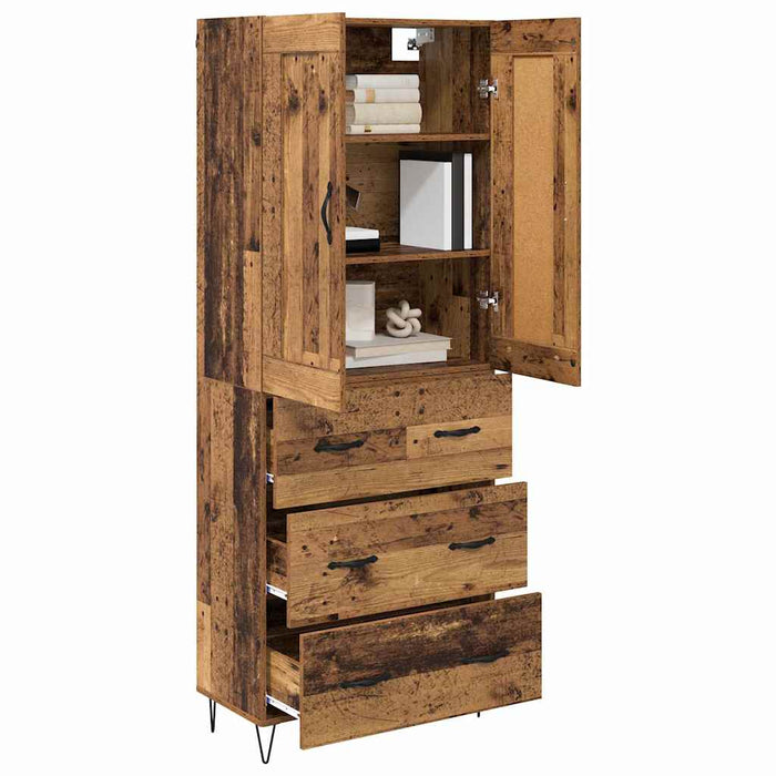 Bufet cu sertar Lemn Vechi 69,5 x 34 x 180 cm Lemn compozit - WALTI WALTI