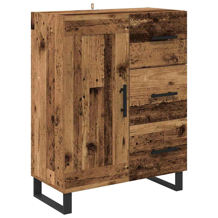 Bufet cu sertar 2 pcs Lemn vechi Lemn compozit - WALTI WALTI