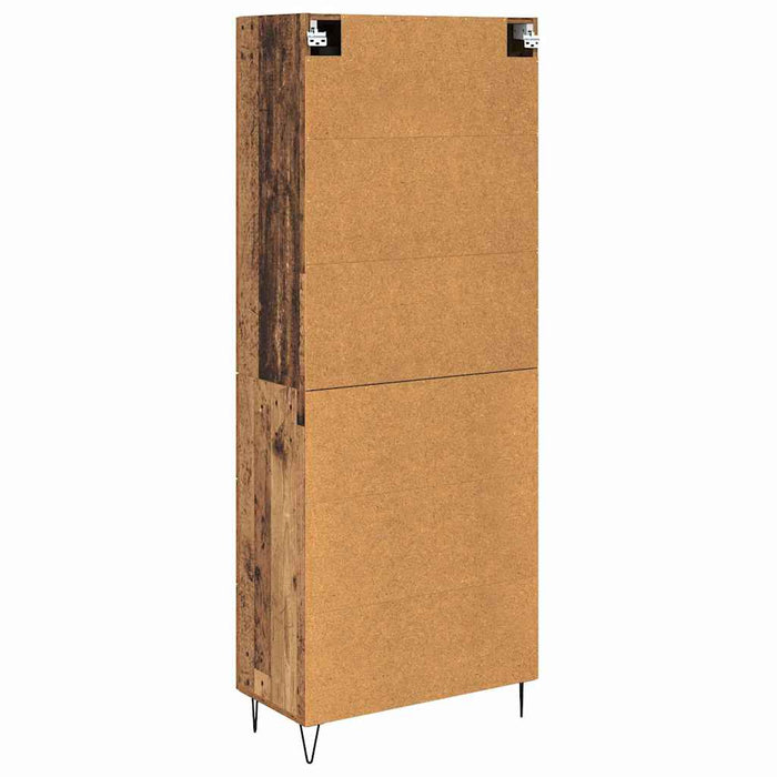 Bufet cu sertar 2 pcs Lemn vechi Lemn tehnic și sticlă - WALTI WALTI