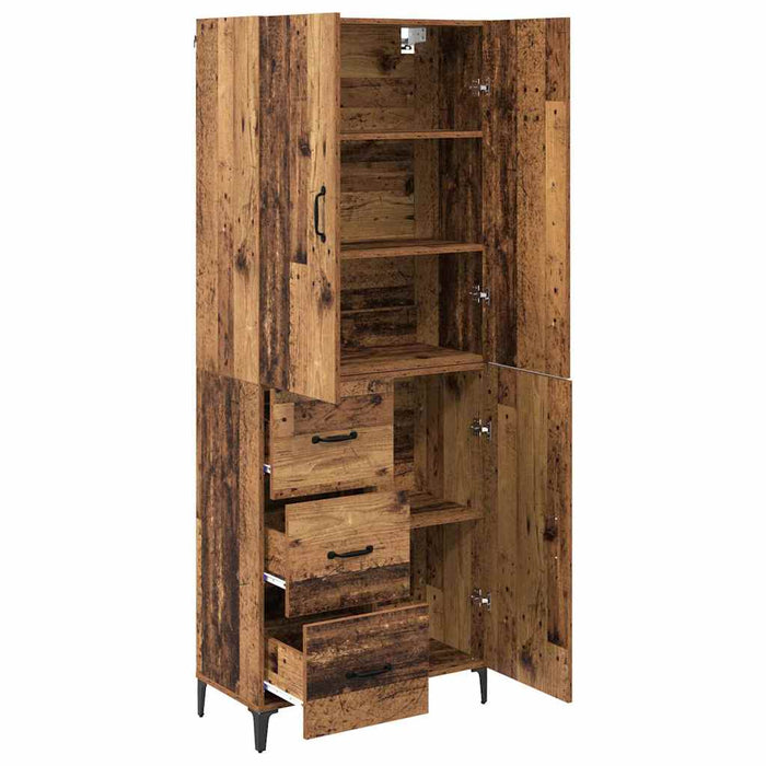 Bufet Pe perete Lemn Vechi 69,5 x 34 x 180 cm Lemn compozit - WALTI WALTI
