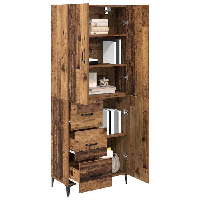 Bufet Pe perete Lemn Vechi 69,5 x 34 x 180 cm Lemn compozit - WALTI WALTI