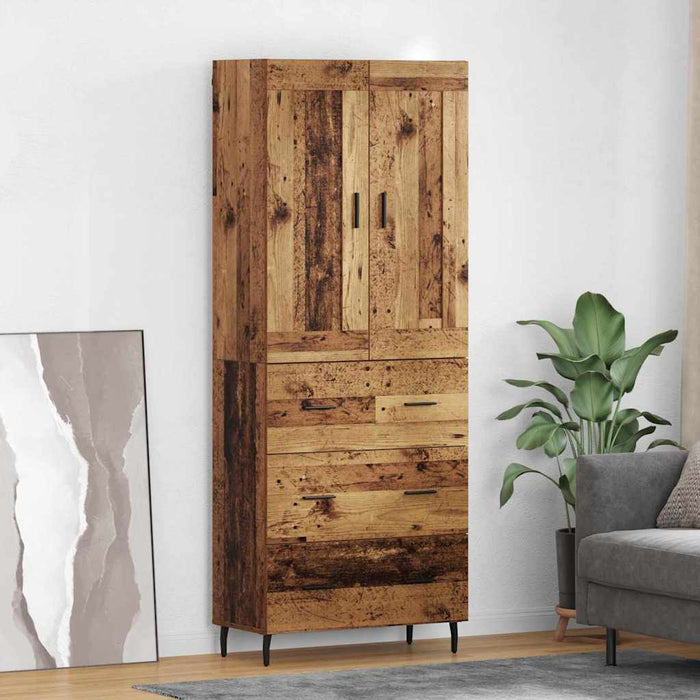 Bufet cu sertar 2 pcs Lemn vechi Lemn compozit - WALTI WALTI