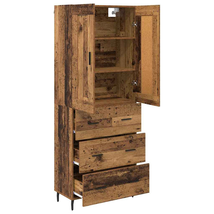 Bufet cu sertar 2 pcs Lemn vechi Lemn compozit - WALTI WALTI