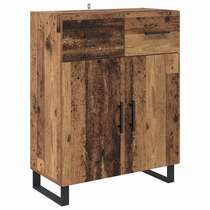 Bufet cu sertar 2 pcs Lemn vechi Lemn compozit - WALTI WALTI