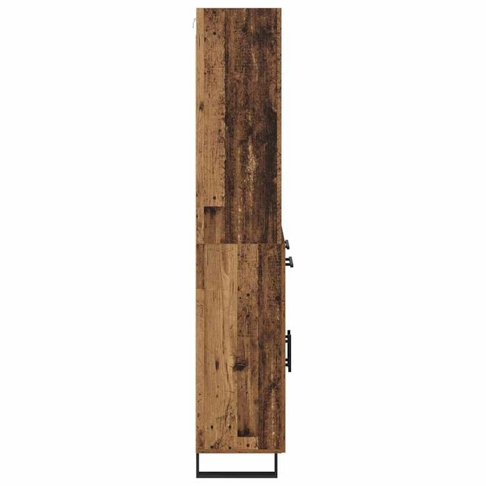 Bufet cu sertar 2 pcs Lemn vechi Lemn compozit - WALTI WALTI