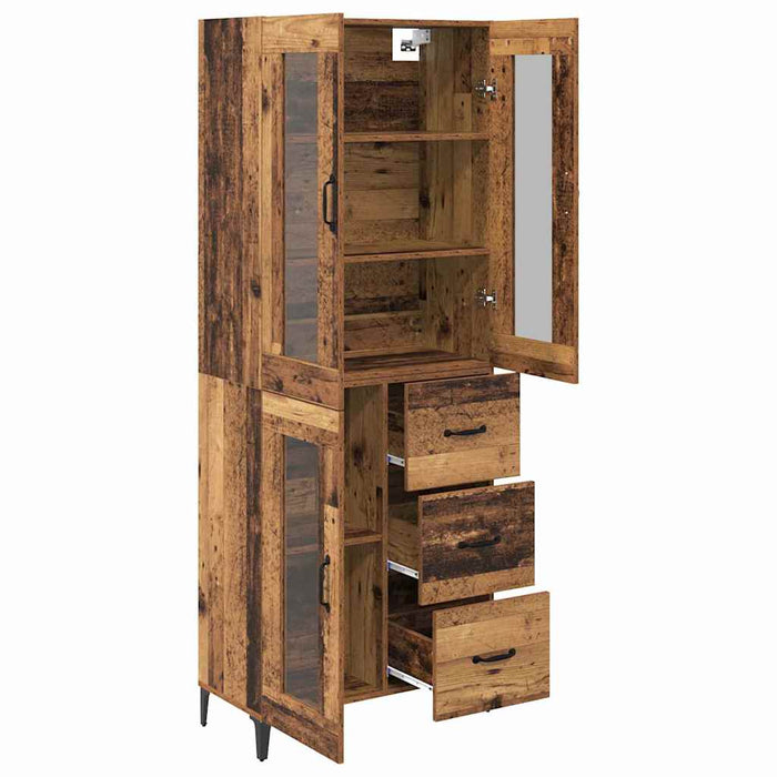 Bufet Pe perete Lemn Vechi 69,5 x 34 x 180 cm Lemn compozit - WALTI WALTI