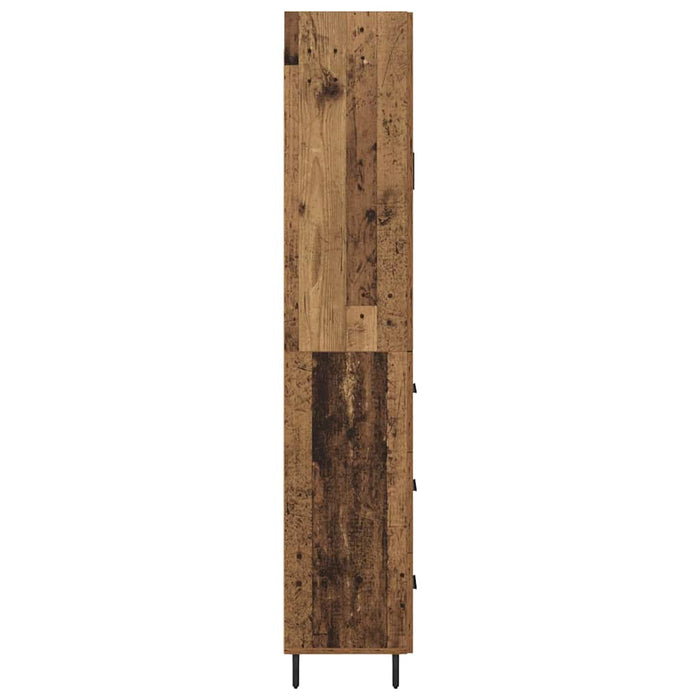 Bufet Lemn Vechi 69,5 x 34 x 180 cm Lemn Stratificat și Sticlă - WALTI WALTI