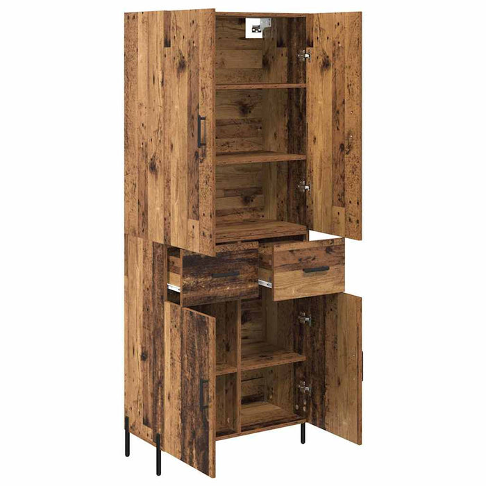 Bufet Pe perete Lemn Vechi 69,5 x 34 x 180 cm Lemn compozit - WALTI WALTI
