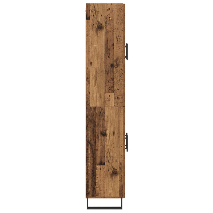 Bufet 2 pcs Lemn Vechi Lemn Stratificat și Sticlă - WALTI WALTI