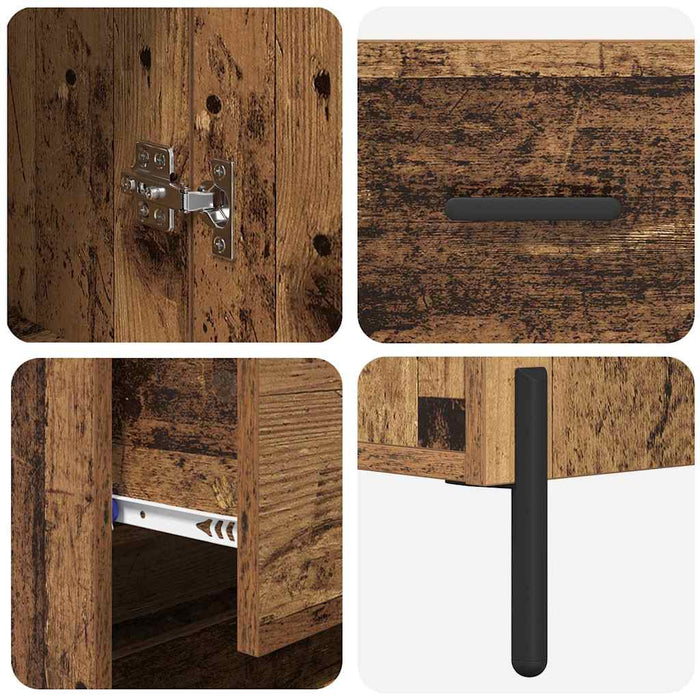 Bufet cu sertar Lemn Vechi 69,5 x 32,5 x 180 cm Lemn compozit - WALTI WALTI