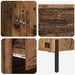 Bufet cu sertar Lemn Vechi 69,5 x 32,5 x 180 cm Lemn compozit - WALTI WALTI
