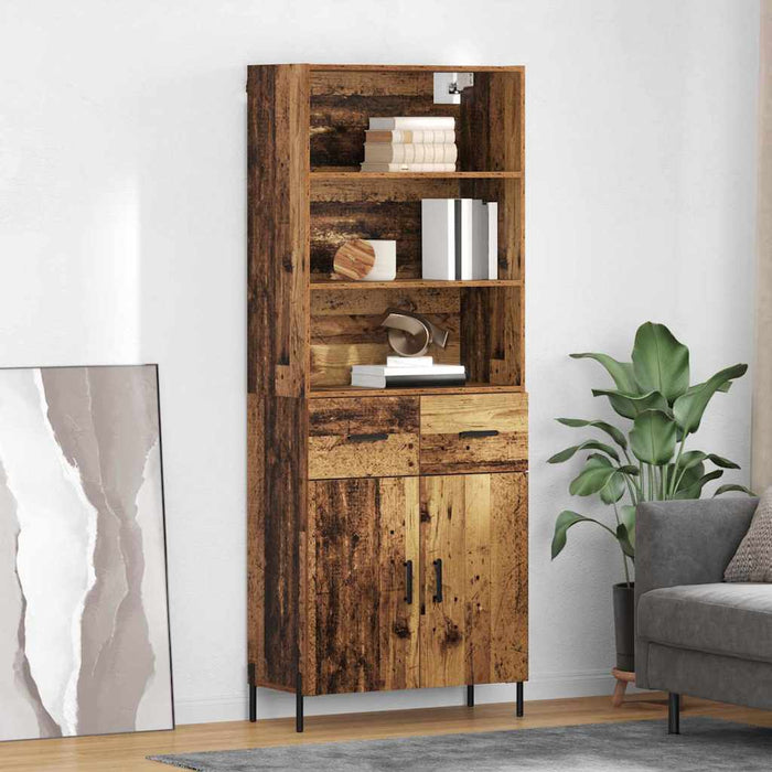Bufet cu sertar Lemn Vechi 69,5 x 32,5 x 180 cm Lemn compozit - WALTI WALTI