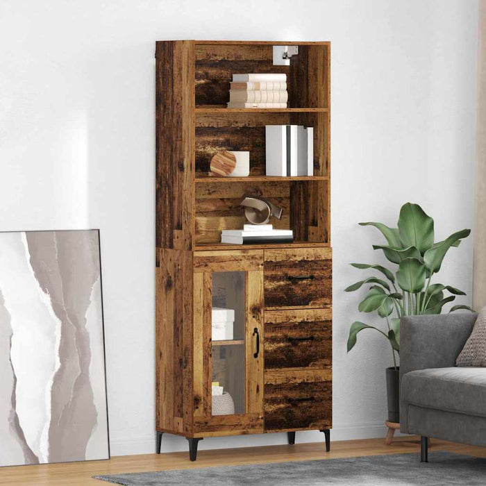Bufet cu sertar Lemn Vechi 69,5 x 34 x 180 cm Lemn compozit - WALTI WALTI