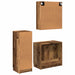 Set de mobilier pentru baie 3 pcs Lemn vechi Lemn compozit - WALTI WALTI