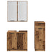 Set de mobilier pentru baie 3 pcs Lemn vechi Lemn compozit - WALTI WALTI
