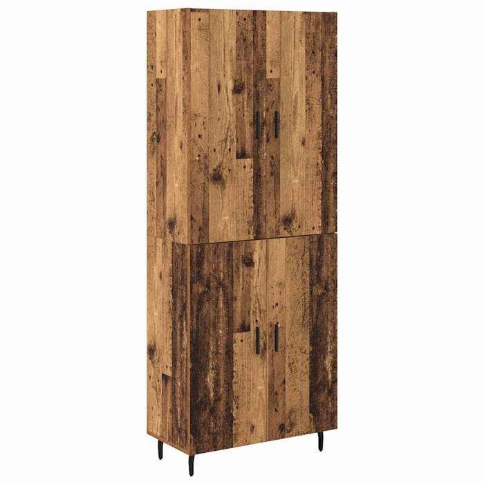 Bufet Lemn Vechi 69,5 x 34 x 180 cm Lemn Stratificat și Sticlă - WALTI WALTI