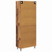 Bufet Lemn Vechi 69,5 x 34 x 180 cm Lemn Stratificat și Sticlă - WALTI WALTI