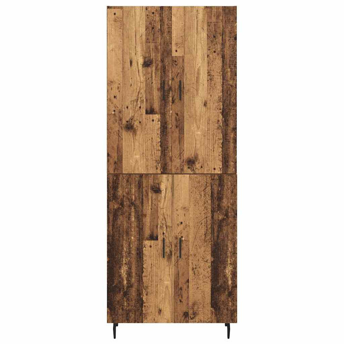 Bufet Lemn Vechi 69,5 x 34 x 180 cm Lemn Stratificat și Sticlă - WALTI WALTI