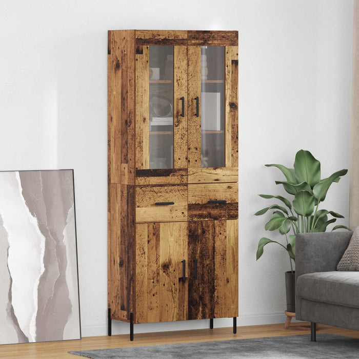 Bufet Pe perete Lemn Vechi 69,5 x 34 x 180 cm Lemn compozit - WALTI WALTI