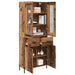 Bufet Pe perete Lemn Vechi 69,5 x 34 x 180 cm Lemn compozit - WALTI WALTI