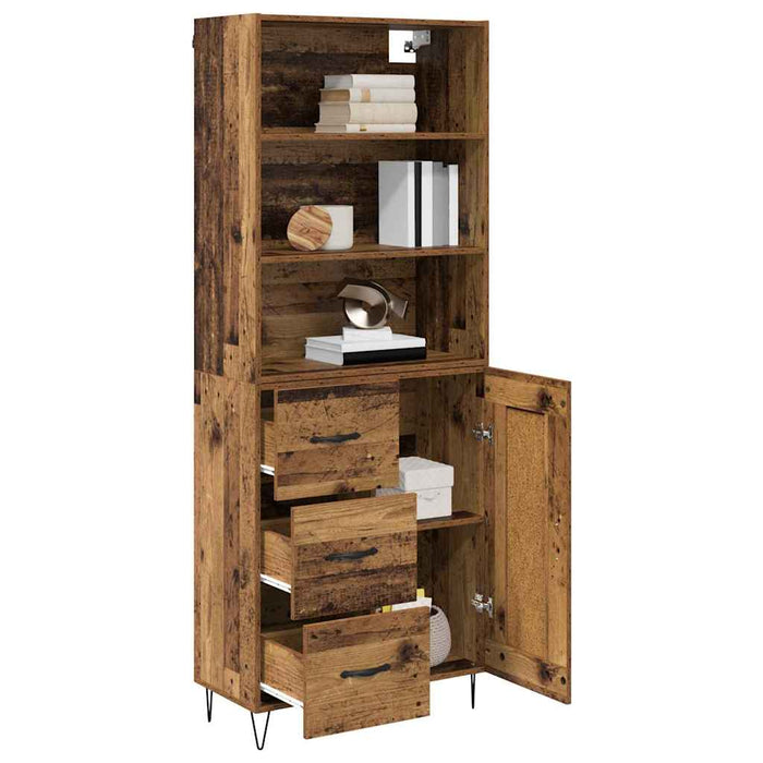 Bufet cu sertar Lemn vechi 69,5 x 34 x 180 cm Lemn compozit - WALTI WALTI