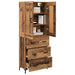 Bufet cu sertar Lemn Vechi 69,5 x 34 x 180 cm Lemn compozit - WALTI WALTI