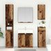 Set de mobilier pentru baie 5 pcs Lemn vechi Lemn compozit - WALTI WALTI