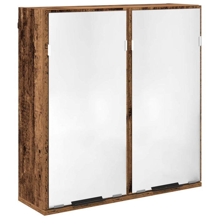 Set de mobilier pentru baie 5 pcs Lemn vechi Lemn compozit - WALTI WALTI