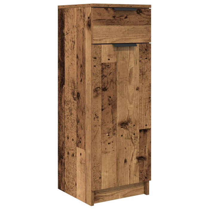 Set de mobilier pentru baie 5 pcs Lemn vechi Lemn compozit - WALTI WALTI