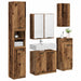 Set de mobilier pentru baie 5 pcs Lemn vechi Lemn compozit - WALTI WALTI