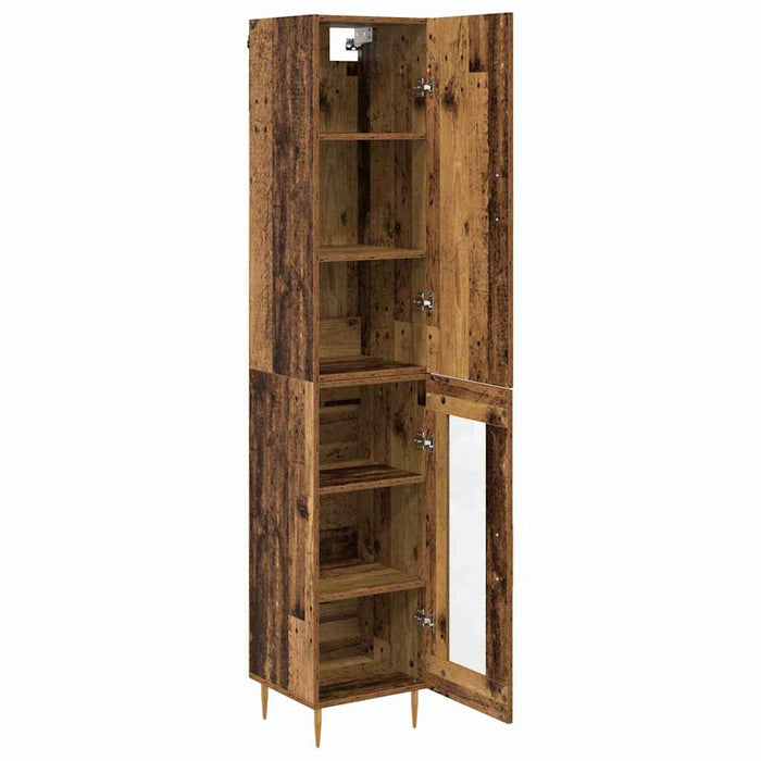 Bufet Lemn Vechi 34,5 x 34 x 180 cm Lemn compozit - WALTI WALTI