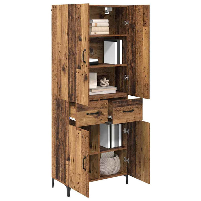 Bufet Pe perete Lemn Vechi 69,5 x 34 x 180 cm Lemn compozit - WALTI WALTI