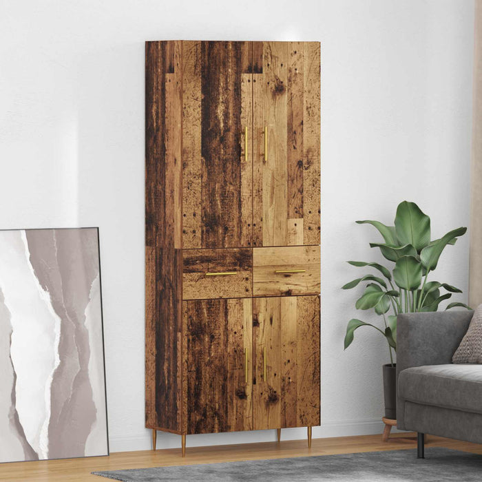 Bufet Pe perete Lemn Vechi 69,5 x 34 x 180 cm Lemn compozit - WALTI WALTI