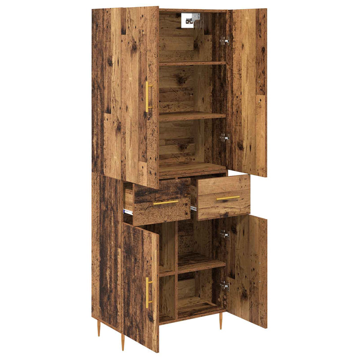 Bufet Pe perete Lemn Vechi 69,5 x 34 x 180 cm Lemn compozit - WALTI WALTI