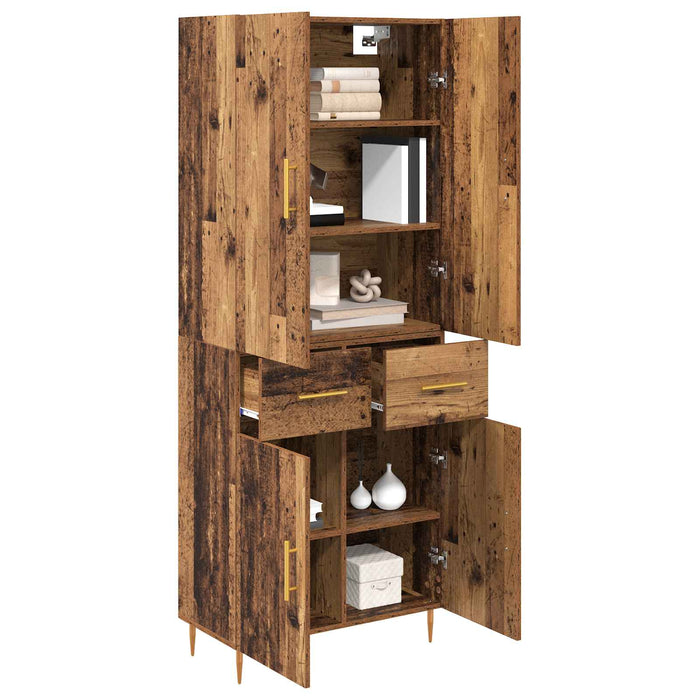 Bufet Pe perete Lemn Vechi 69,5 x 34 x 180 cm Lemn compozit - WALTI WALTI
