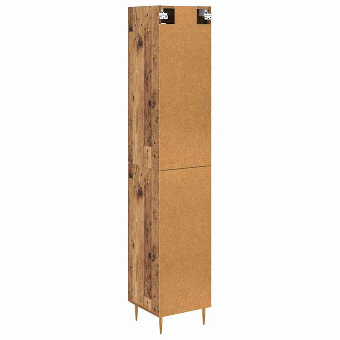 Bufet 2 pcs Lemn Vechi Sticlă - WALTI WALTI